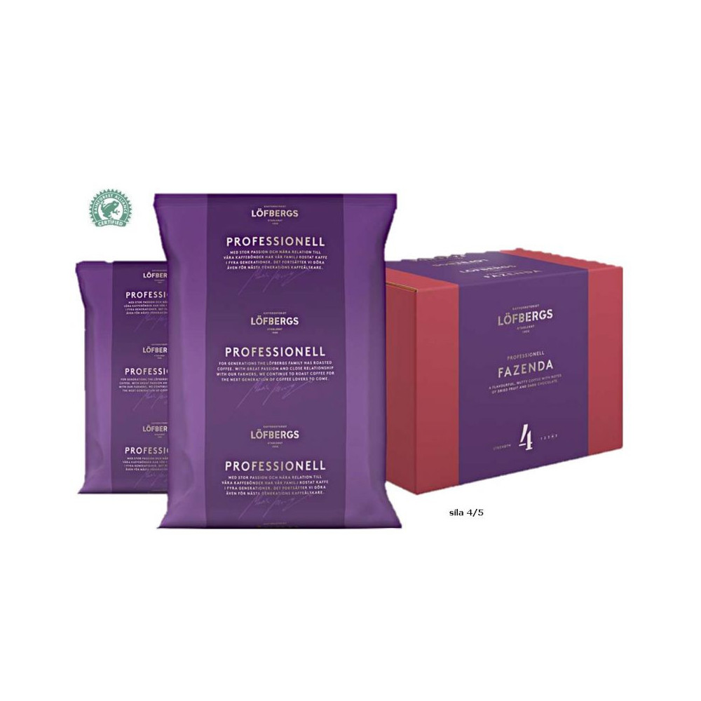 Zrnková káva Löfbergs Fazenda RFA 1,0 kg