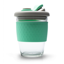 Caffitaly Keep Cup "mint" - skleněný hrnek s víčkem 340ml