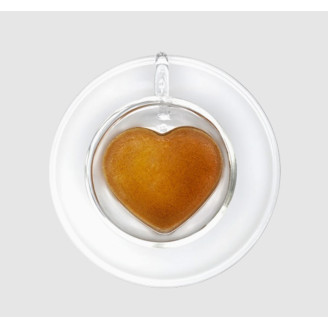 Set šálků espresso srdce