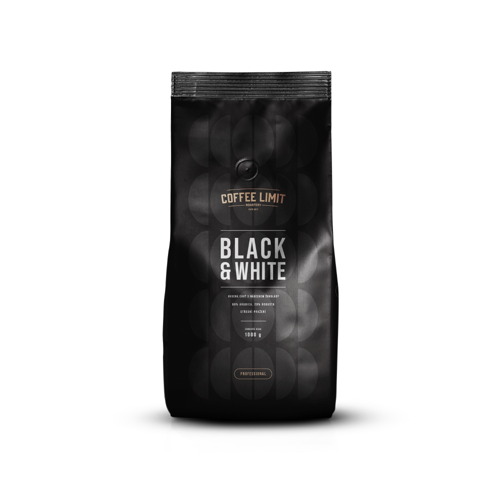 Zrnková káva Black & White Coffee Limit 1kg