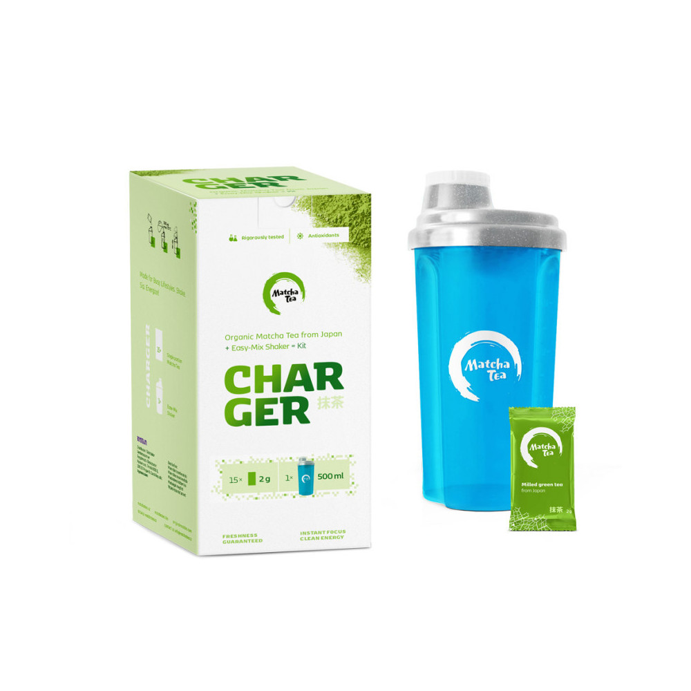 Matcha tea + shaker