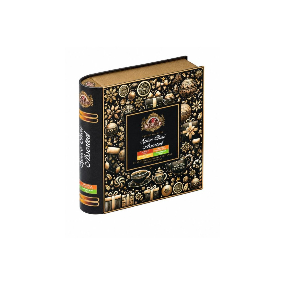 Basilur Spice Chai - vánoční kniha 32 x 2 g