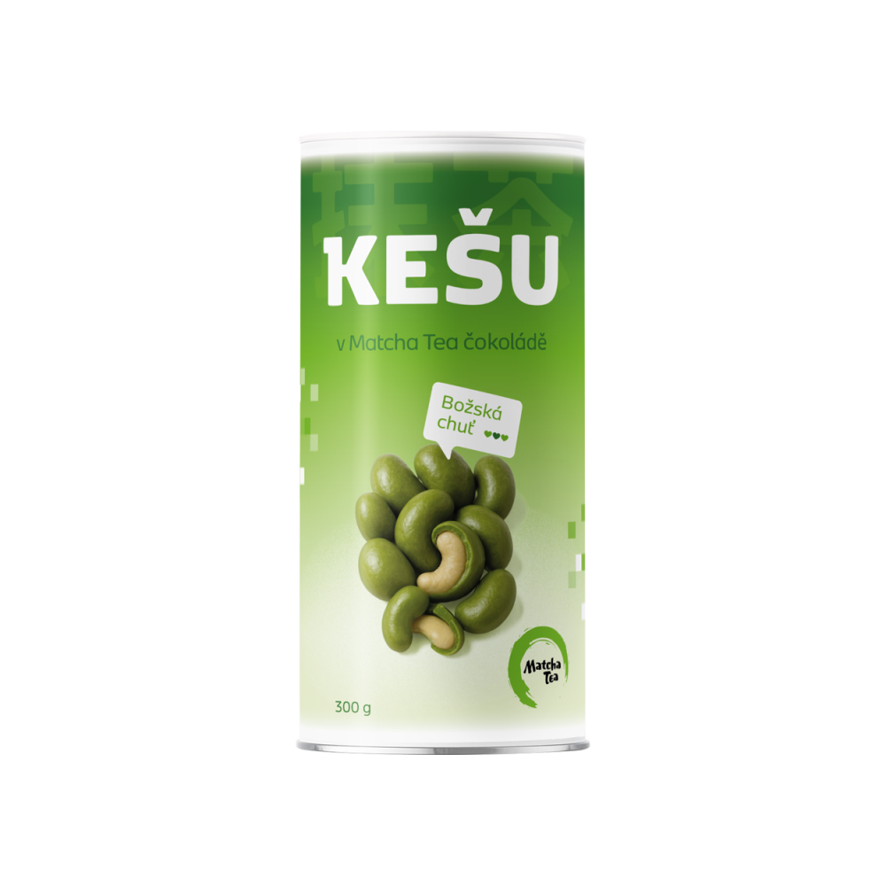Kešu v Matcha Tea čokoládě 300g
