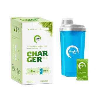 Matcha tea + shaker