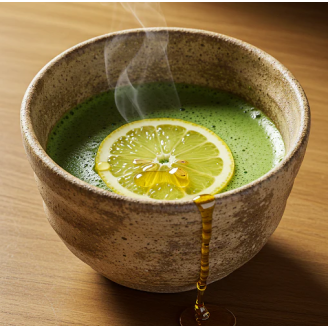 matcha med nápoj