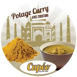 Incup kuřecí curry polévka s krutony - 1