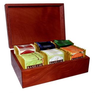 Dřevěný box s čaji Basilur - 6x10ks - 1