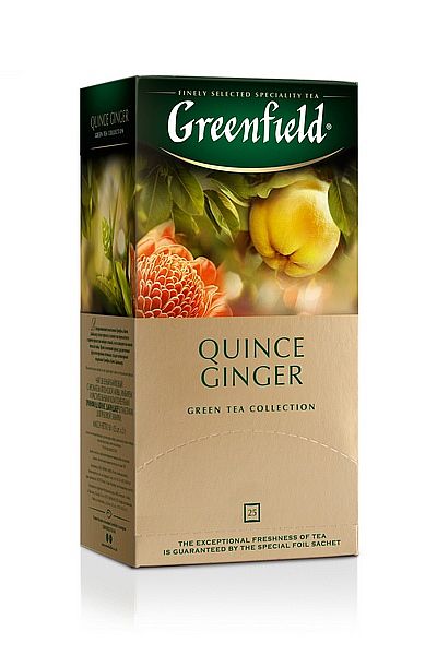 Zelený čaj  QUINCE GINGER - Greenfield - 1