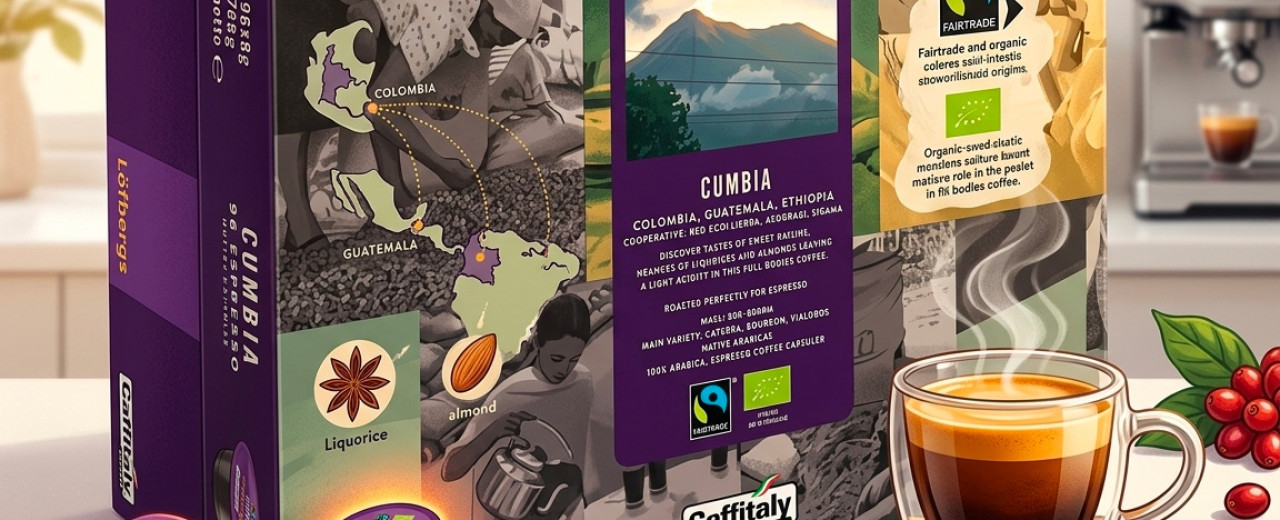 Löfbergs Cumbia Espresso 96 ks – kávové kapsle pro kancelář